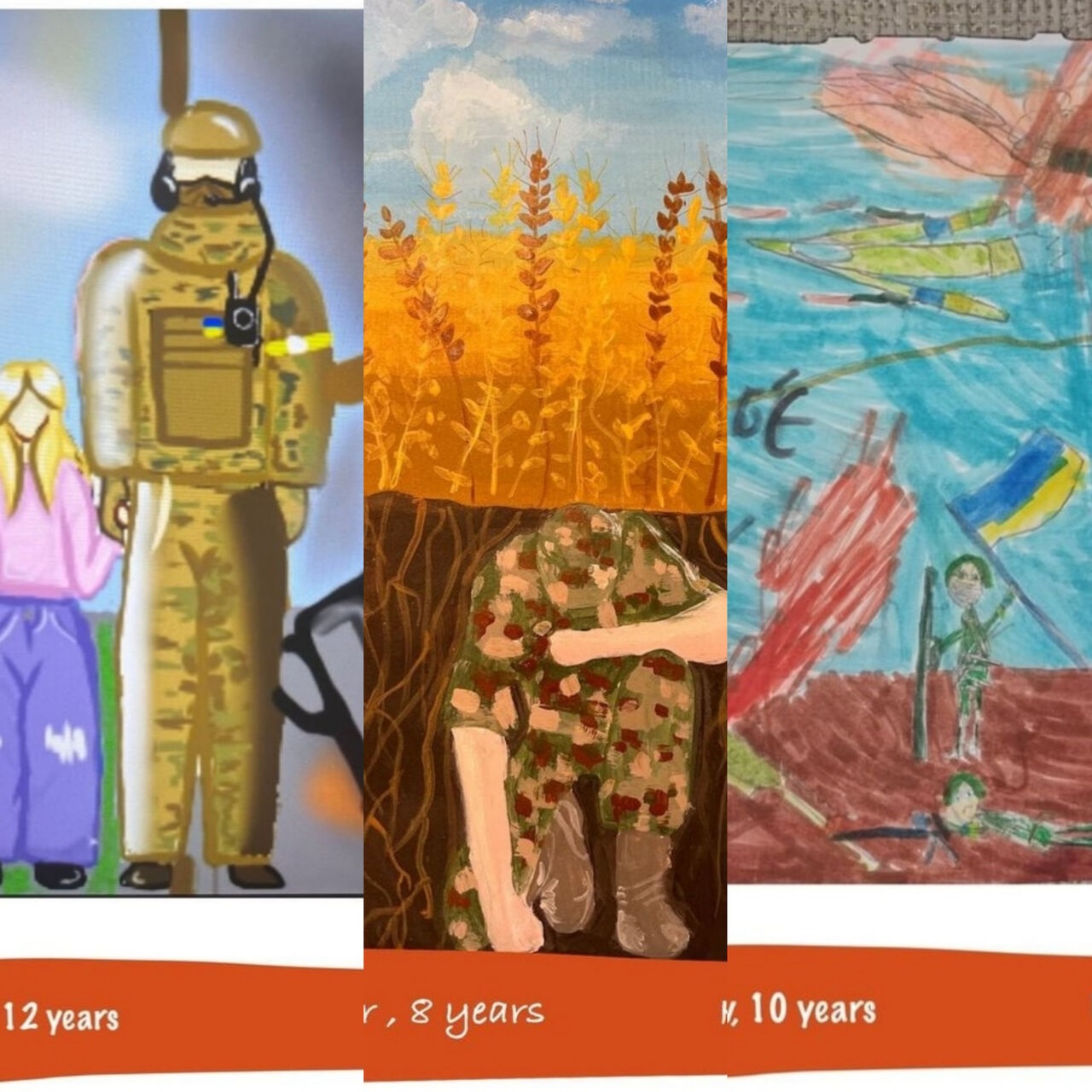 پناه بردن کودکان جنگ زده اوکراینی به هنر